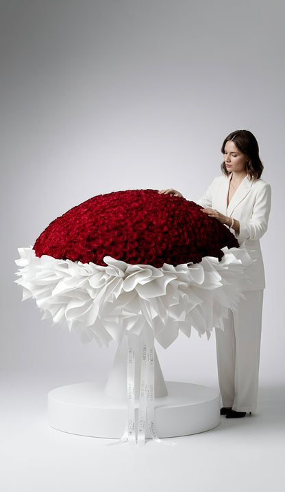 Grand Velvet Rose Dome Bouquet