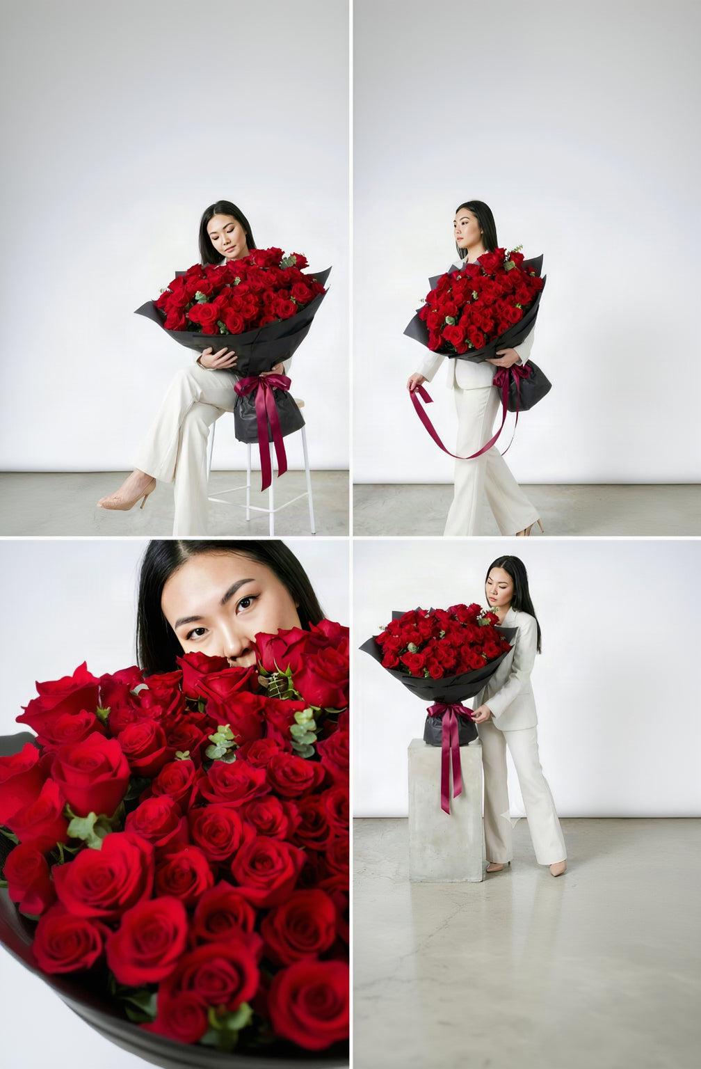 Majestic Red Rose Hand Bouquet