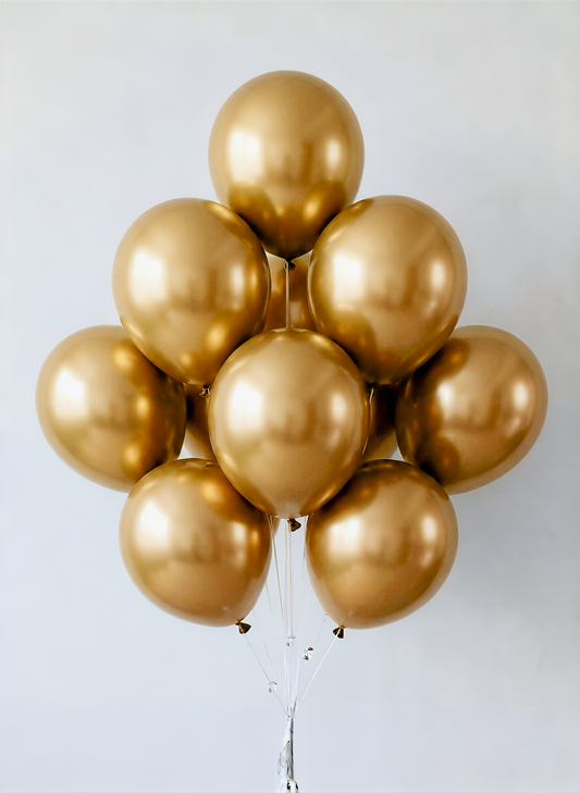Gold balloons