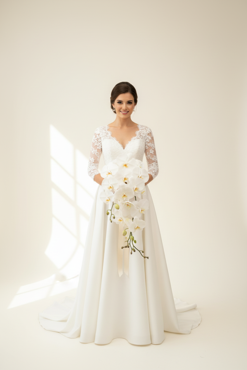 Phalaenopsis Cascade Bridal Bouquet