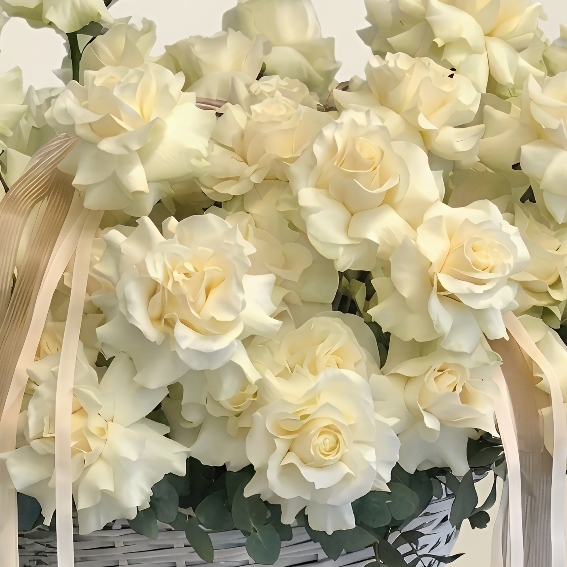 Ivory Elegance Basket