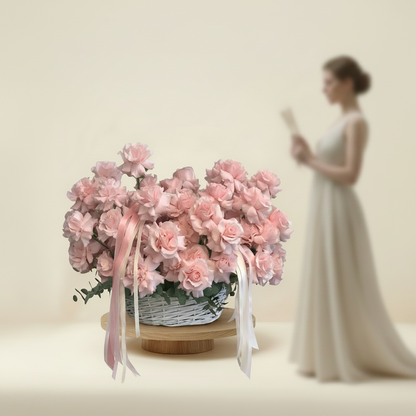 Pastel Blush Basket