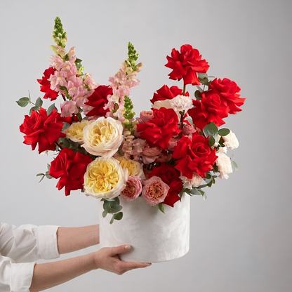 Crimson & Cream Luxury Garden Box