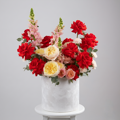 Crimson & Cream Luxury Garden Box