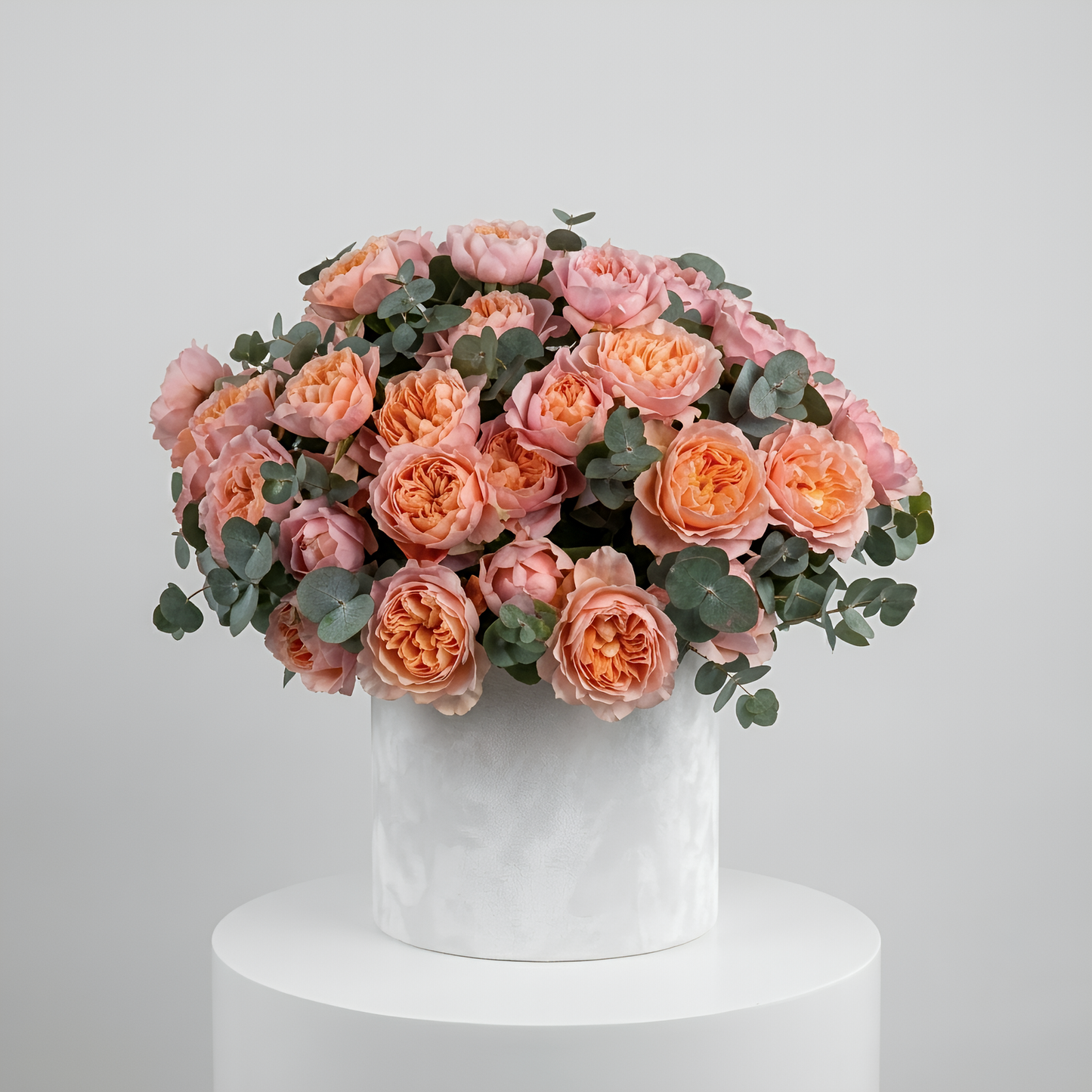 Peach Sorbet Luxury Garden Rose Box
