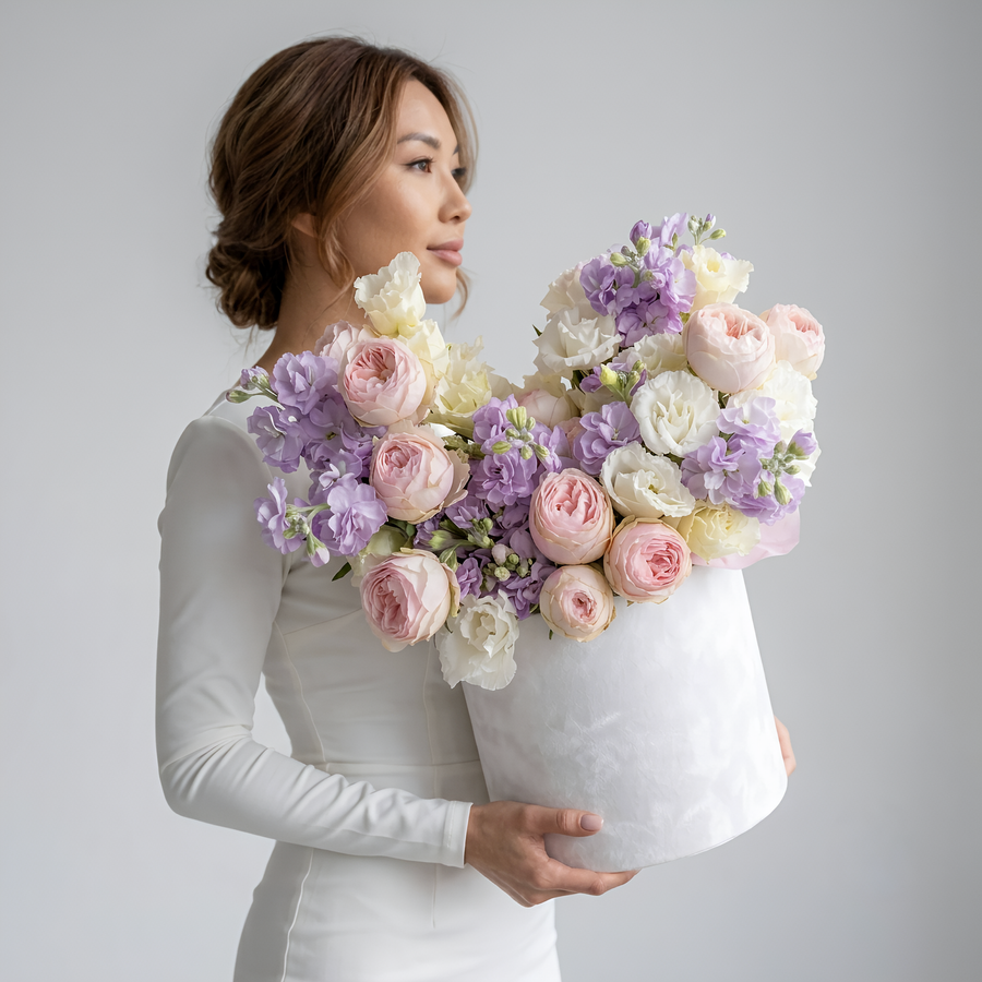 Lavender & Blush Pastel Garden Box