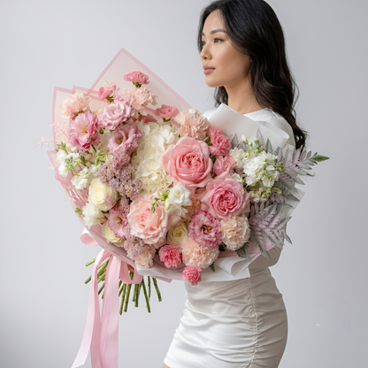 Pastel Symphony Luxury Mixed Bouquet