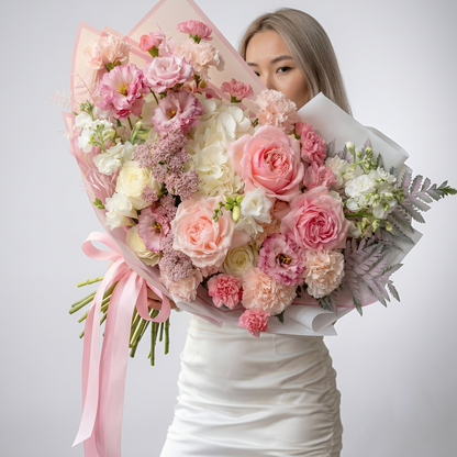 Pastel Symphony Luxury Mixed Bouquet