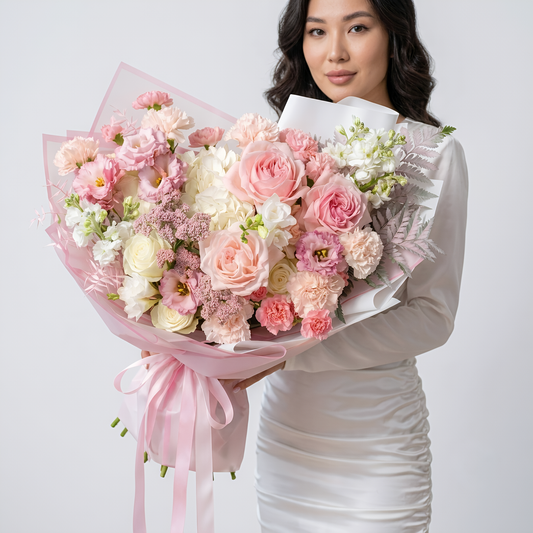 Pastel Symphony Luxury Mixed Bouquet
