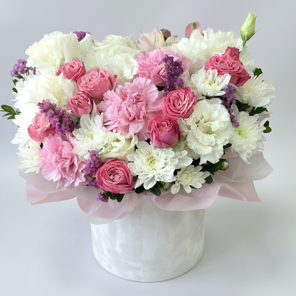 Pink Blush Velvet Floral Dream Box