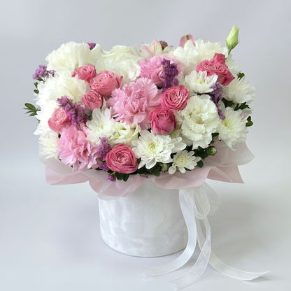 Pink Blush Velvet Floral Dream Box