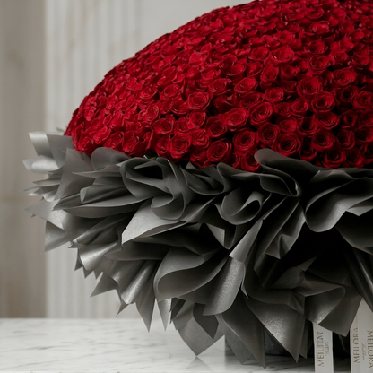Grand Velvet Rose Dome Bouquet