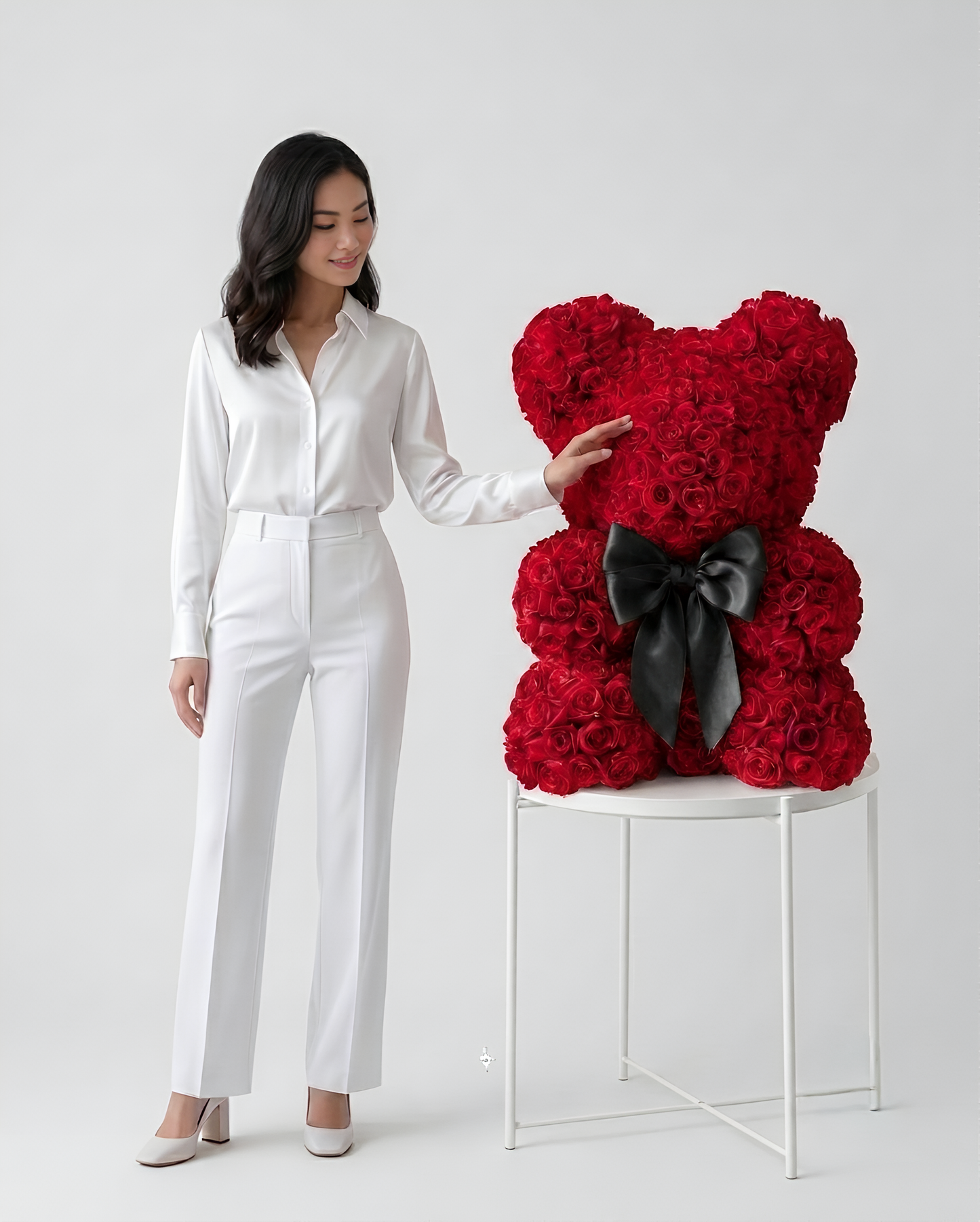 Royal Velvet Red Rose Bear