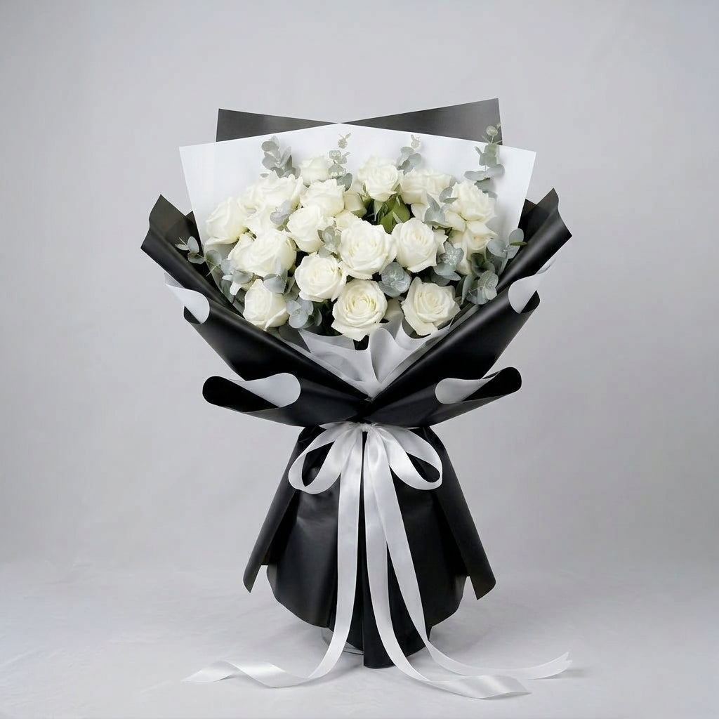 Ivory Luxe Rose Bouquet
