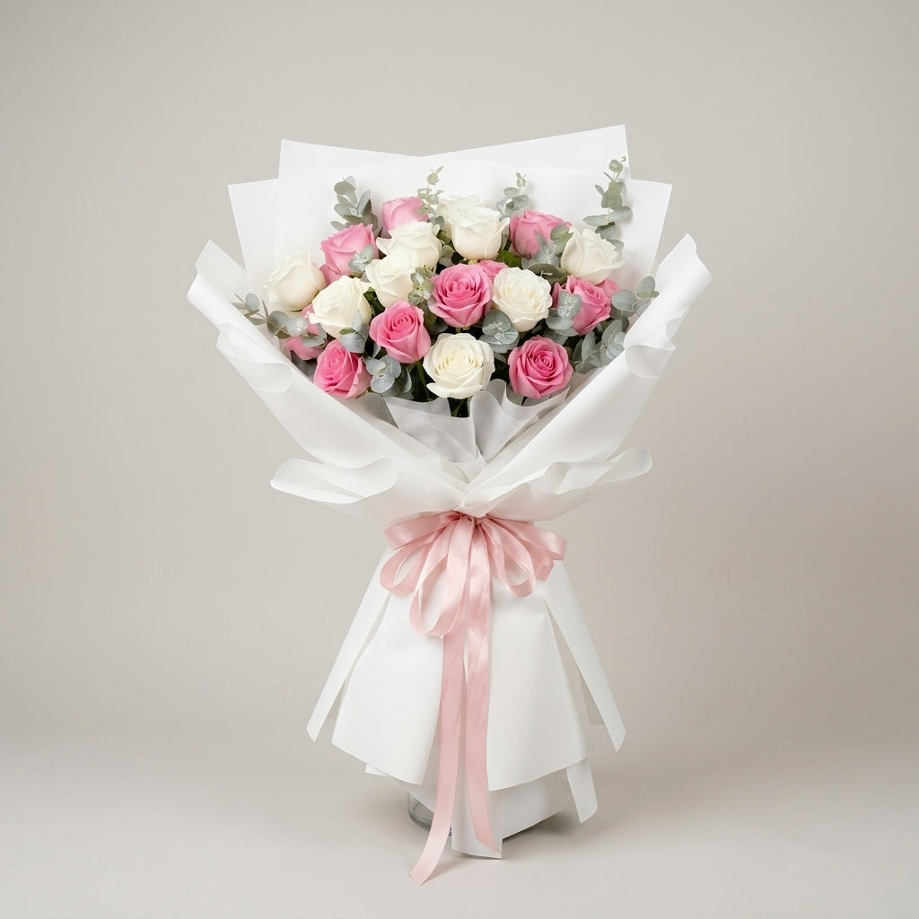 Blush Harmony Rose Bouquet