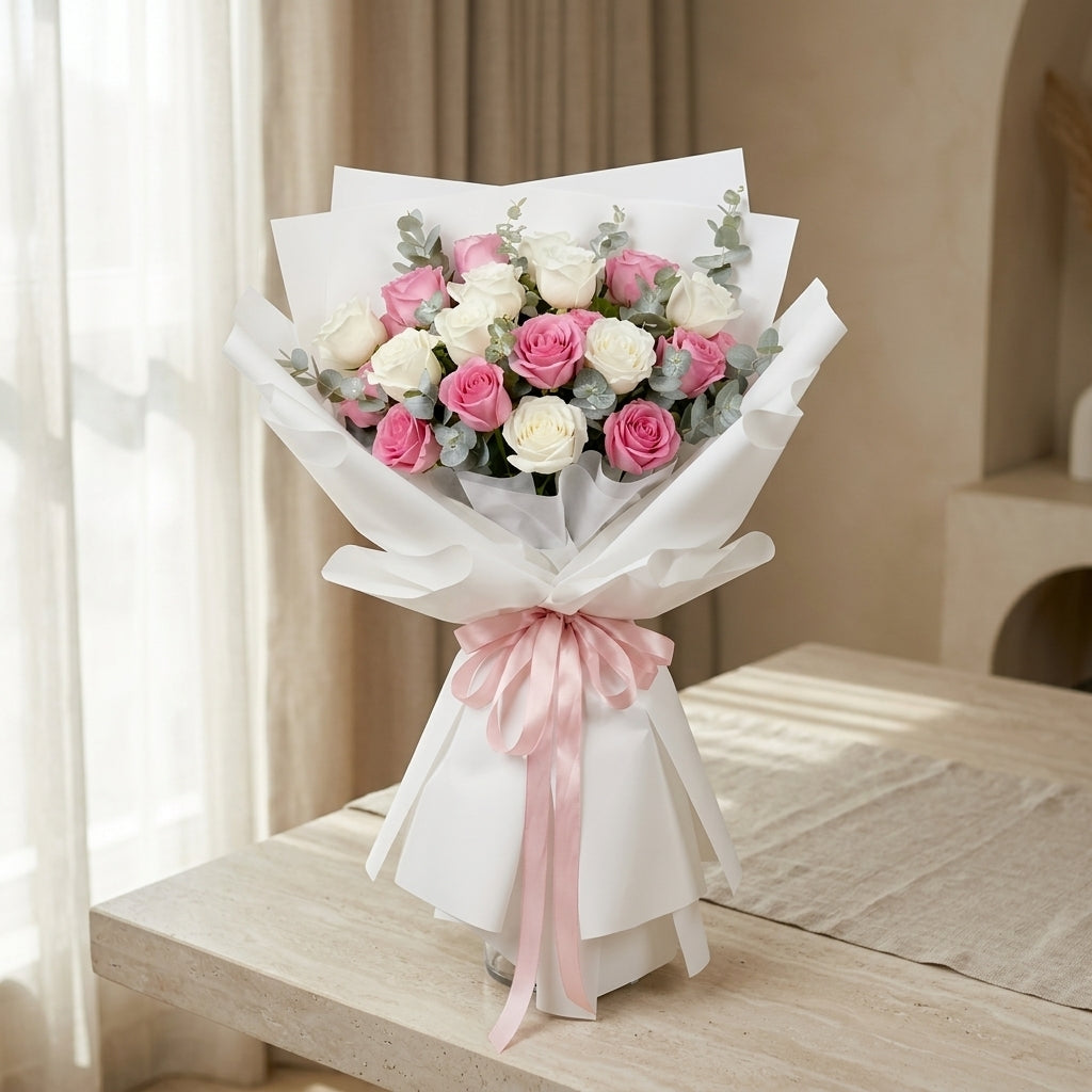 Blush Harmony Rose Bouquet