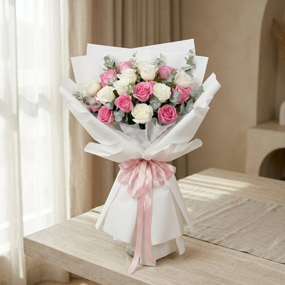 Blush Harmony Rose Bouquet
