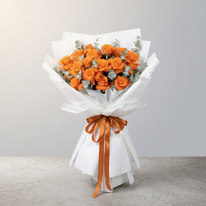 Sunset Bloom Rose Bouquet