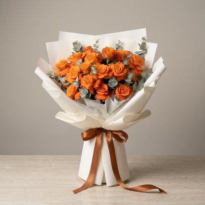 Sunset Bloom Rose Bouquet