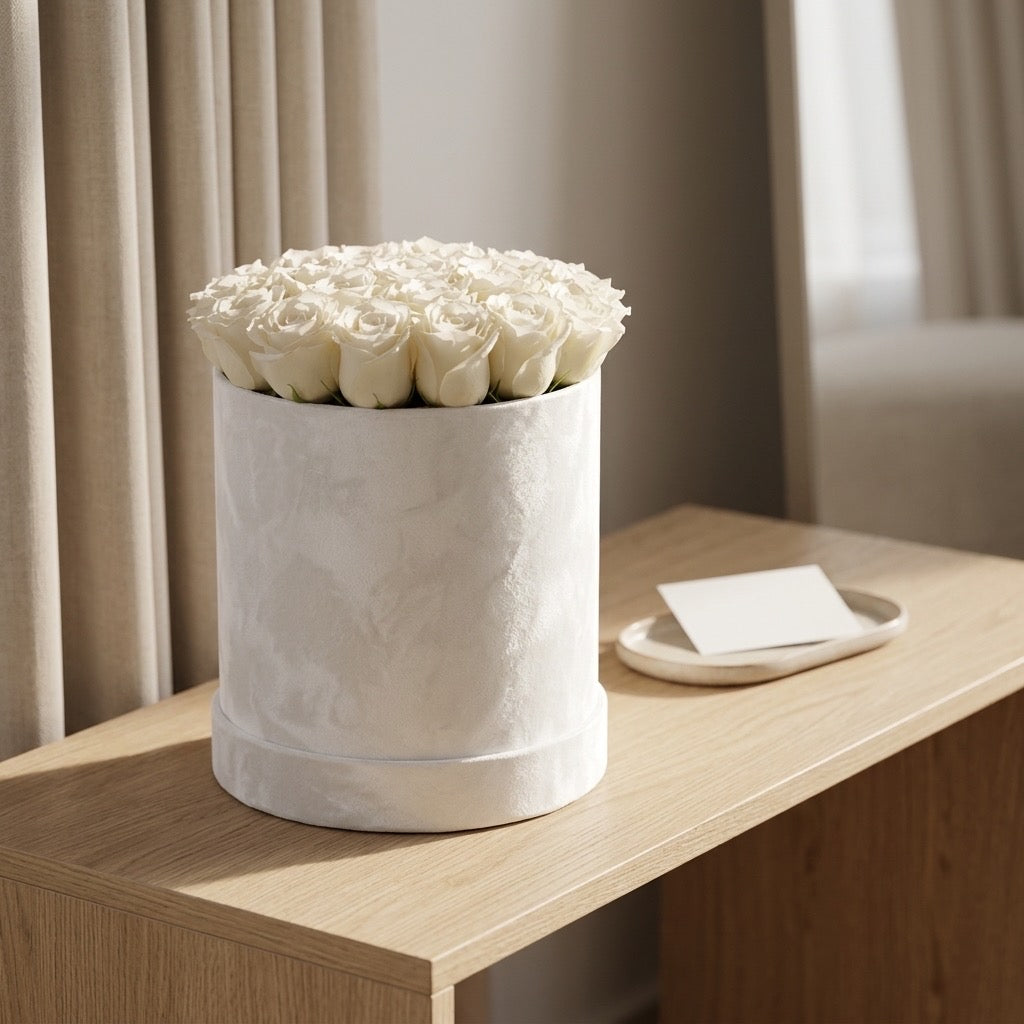 Blanche Velvet Dome