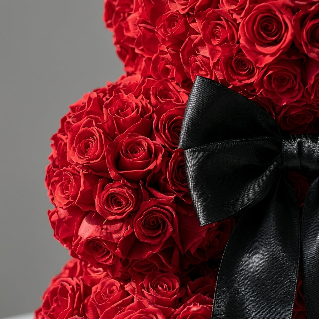 Royal Velvet Red Rose Bear
