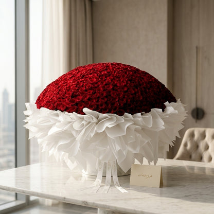 Grand Velvet Rose Dome Bouquet