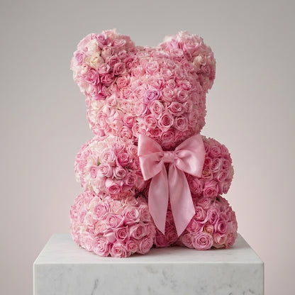 Royal Blush Floral Teddy Bear