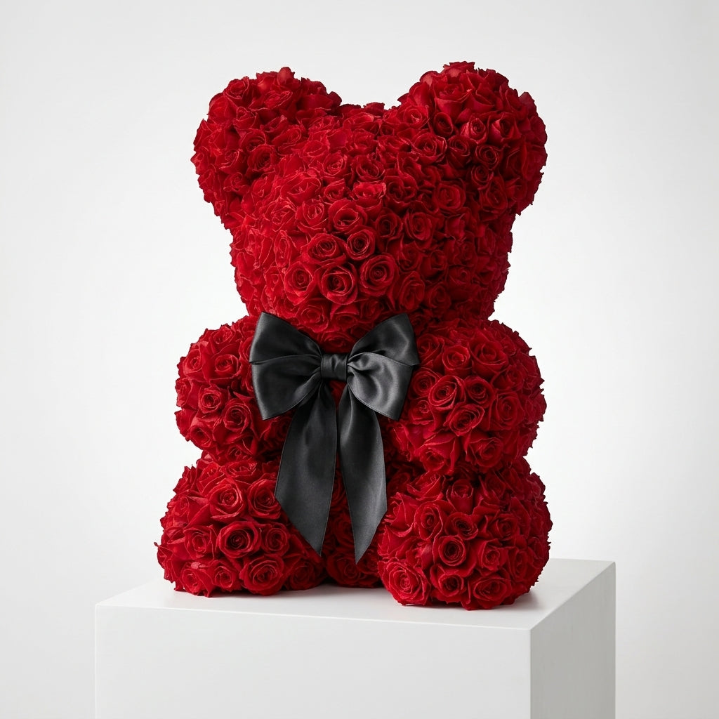 Royal Velvet Red Rose Bear