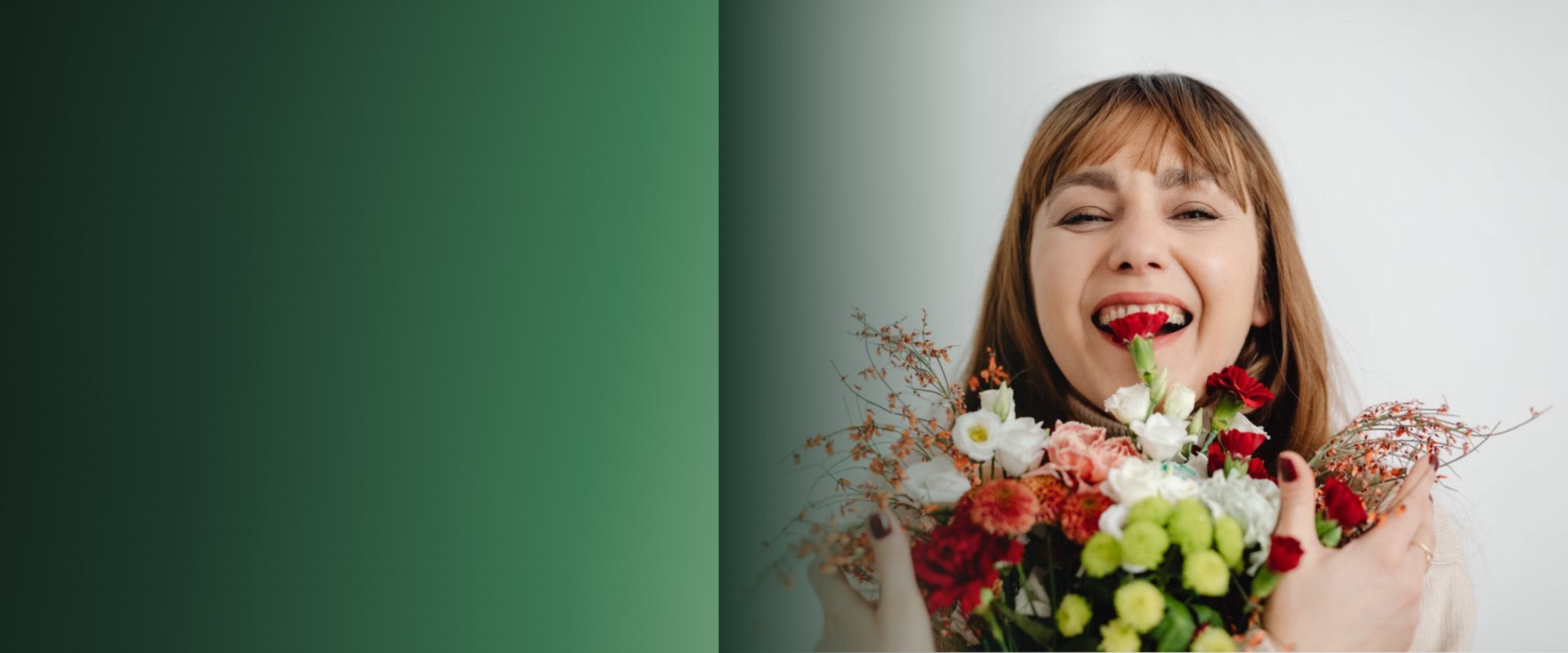 Fresh flowers, delivered with a smile.